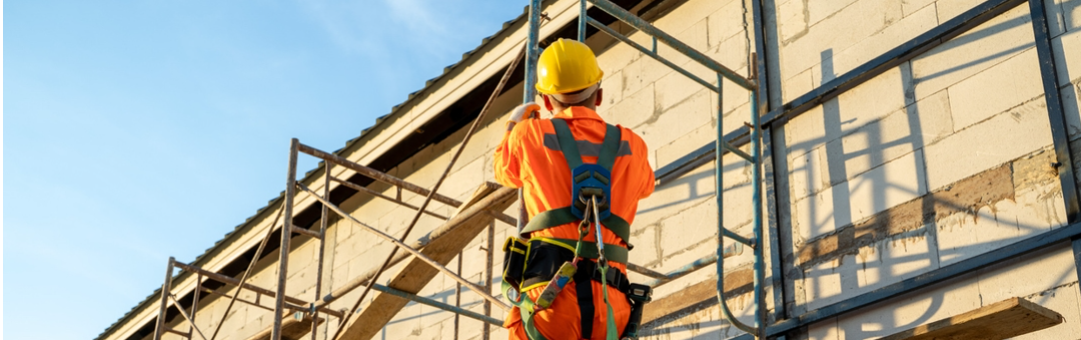 Construction workers on site