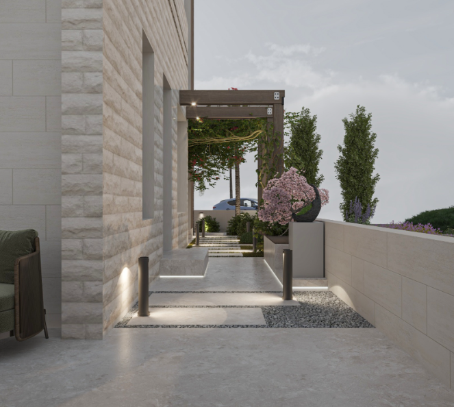 Modern Entrance Walkway